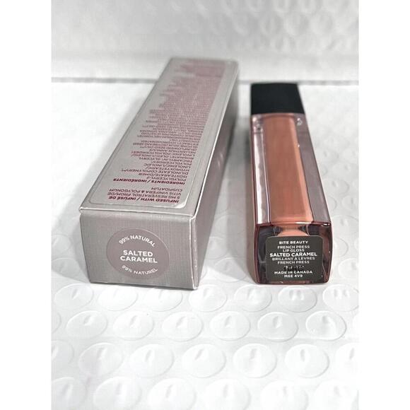 Bite Beauty French Press Lip Gloss Shade SALTED CARAMEL - Picture 3 of 4